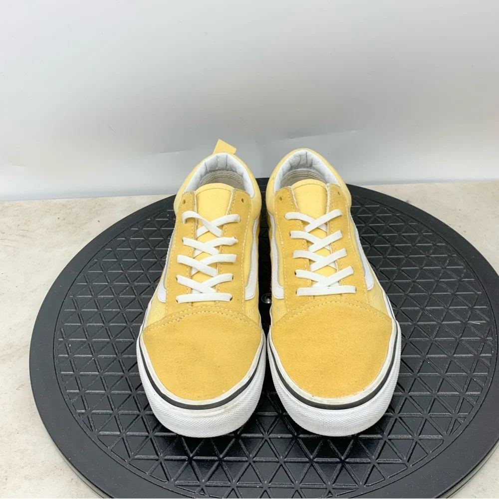 Vans Sneakers‎ Kids Size 6.5 Shoes Yellow Suede Old Skool Slip On Boys Girls